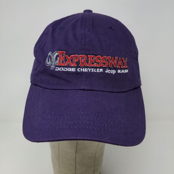 Expressway Dodge, Chrysler, Jeep, Ram Slideback Hat Purple OSFM Embroidered - Picture 3 of 12